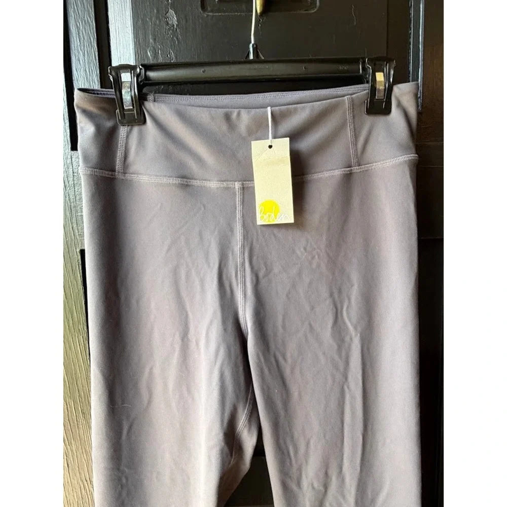 Boden Women Jessica Active Leggings Grey Rainbow Stripe Active Size US 10 New
